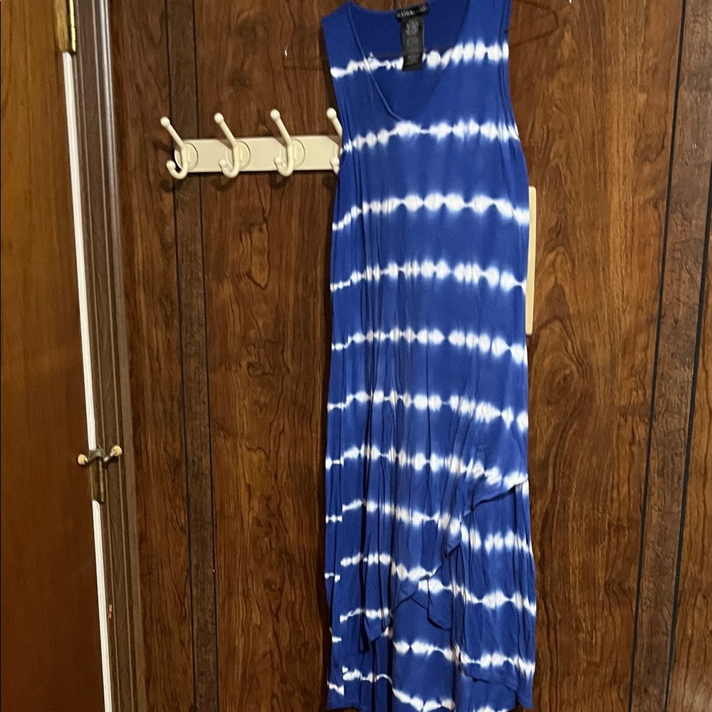 Design History Blue and White Tie-Dye Dress
